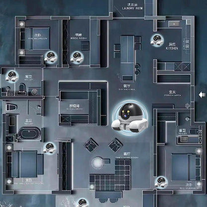 RoverCam 360 — Domowy Patrol to inteligentna, jeżdżąca kamera do monitoringu wnętrz.